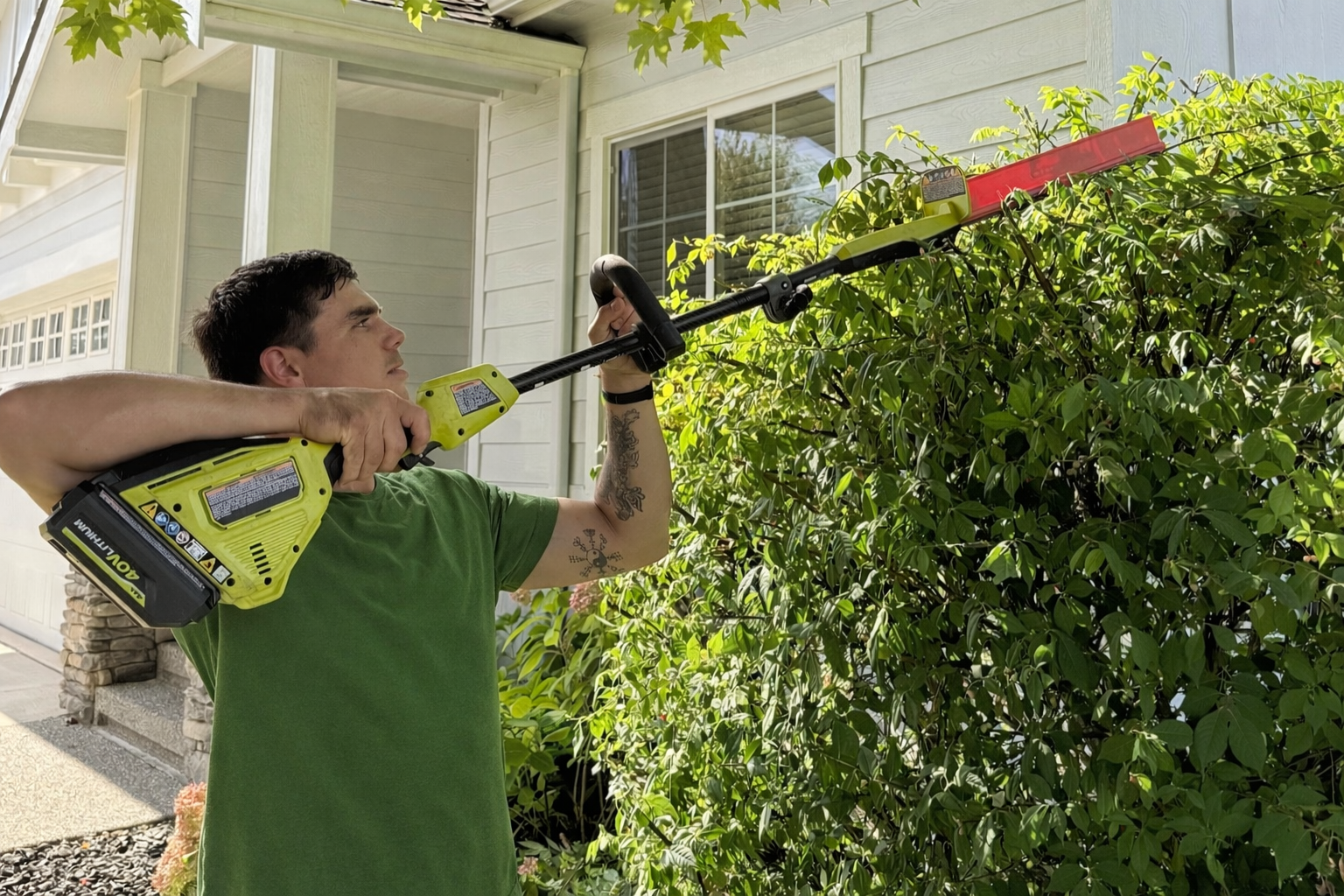 careful bush trimming and formation